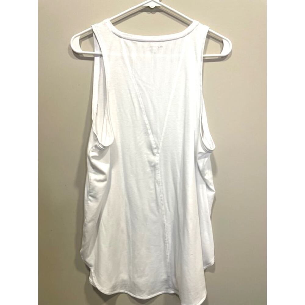 Athleta Set of 2 Tanks White Cotton Breathable Athletic Tops Size XL - Picture 8 of 12